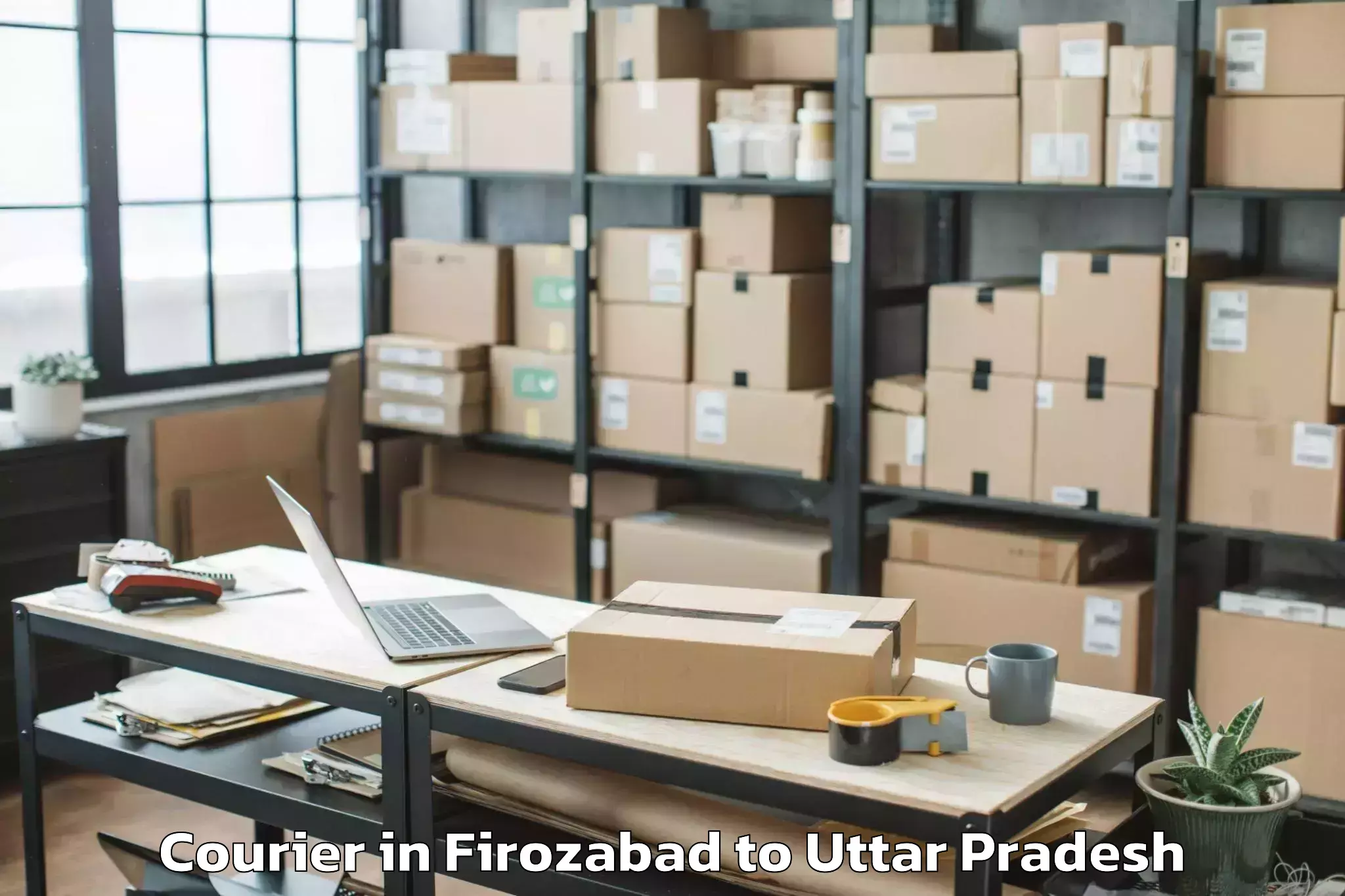 Top Firozabad to Talbahat Courier Available